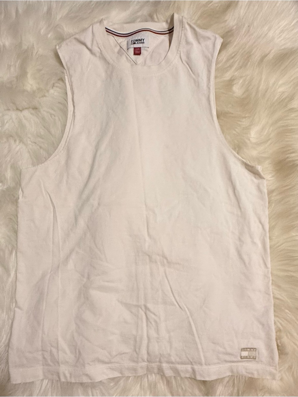 Tommy Hilfiger White Muscle Tank Top